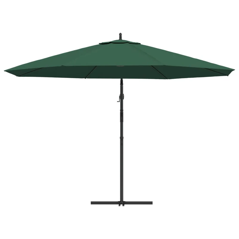 Parasol meuble de jardin en porte-à-faux 3,5 m vert 02_0008604