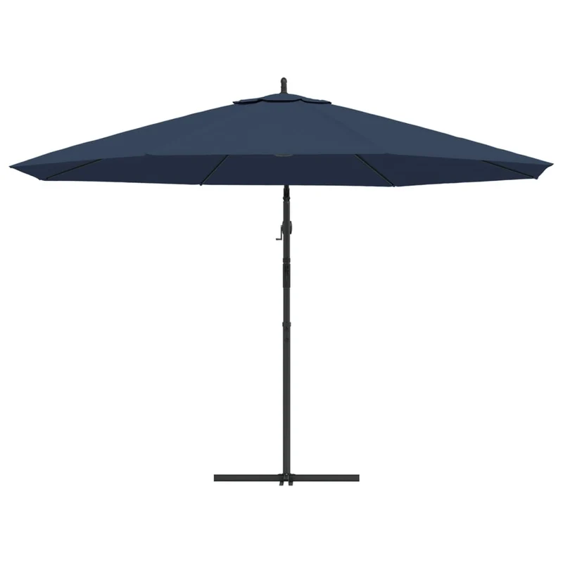 Parasol meuble de jardin en porte-à-faux 3,5 m bleu 02_0008603