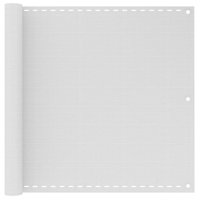 Écran de balcon brise pare vue protection confidentialité en PEHD blanc de 90 x 400 cm 02_0010166