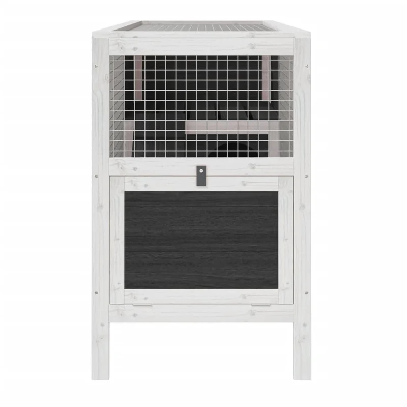 Clapier 103 x 44 x 69,5 cm bois de pin massif gris 02_0041934