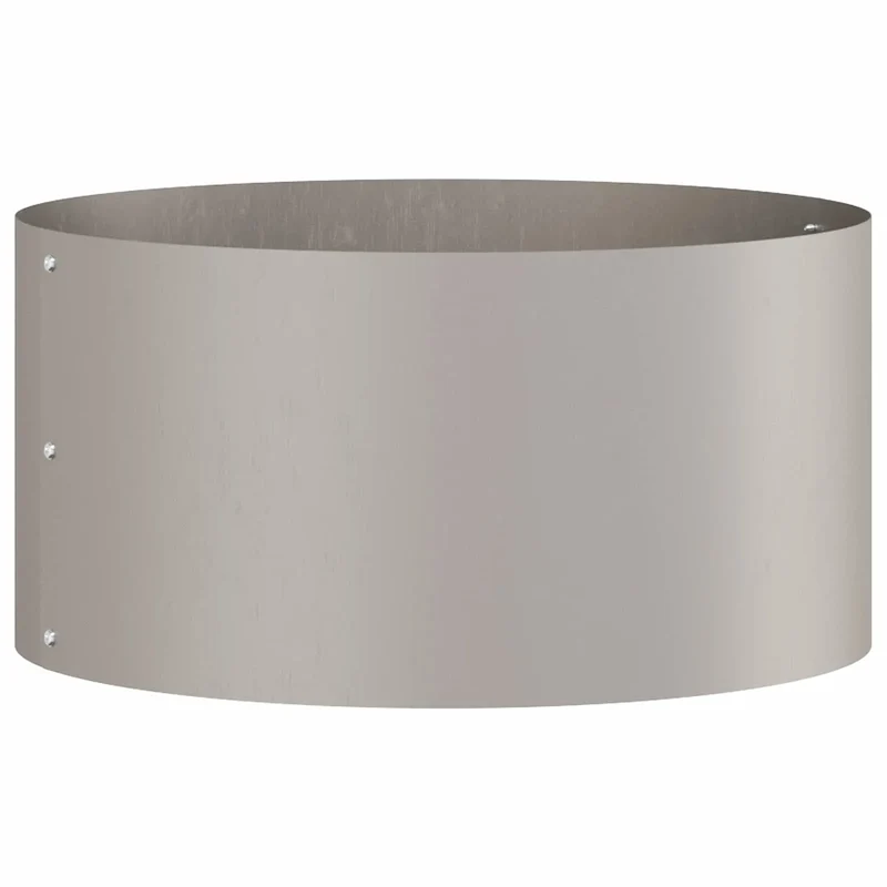 Lot de 5 anneaux de jardinière ronds durables jardin extérieur 40 x 40 x 20 cm en acier marron 02_0052255