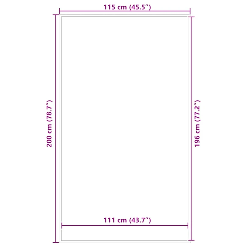Paillasson à rayures antidérapant flexible intérieur extérieur 115 x 200 cm en PP noir 02_0058143