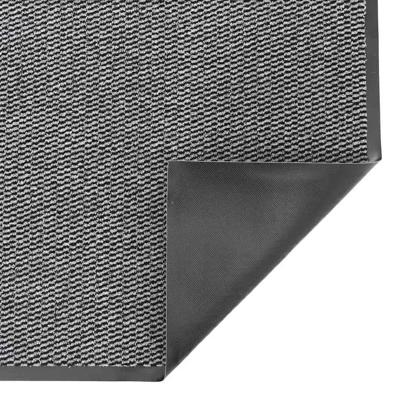 Paillasson d'entrée antidérapant 115 x 200 cm résistant à l'usure finition moderne en polypropylène anthracite 02_0058100