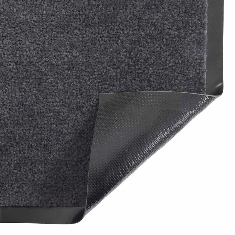Paillasson anthracite 115 x 200 cm design antidérapant durable intérieur extérieur en PP anthracite 02_0058165