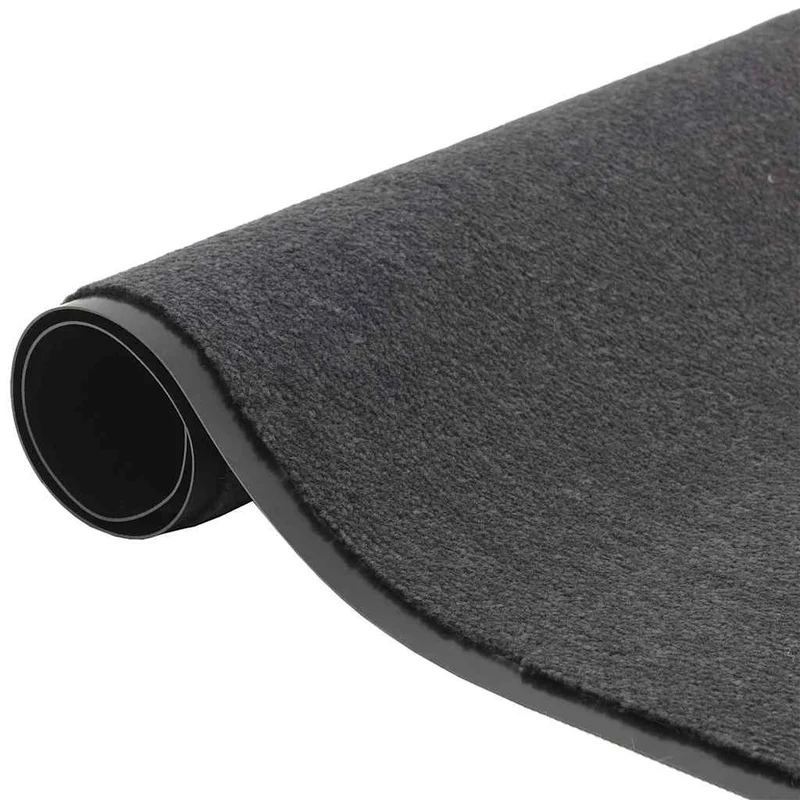 Paillasson anthracite 115 x 200 cm design antidérapant durable intérieur extérieur en PP anthracite 02_0058165