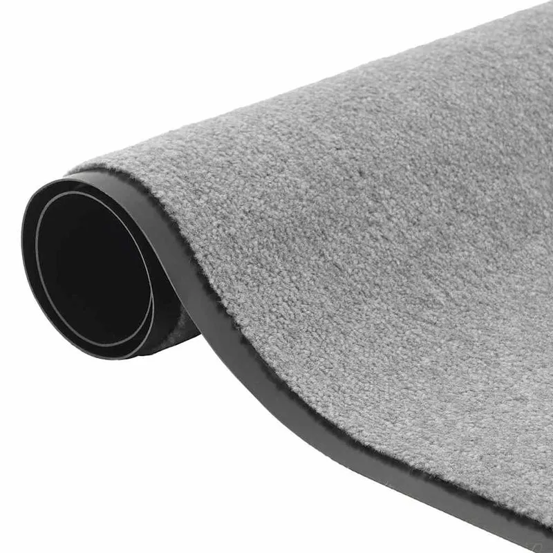 Paillasson gris antidérapant durable utilisation intérieure extérieure 115 x 200 cm en PP gris 02_0058187