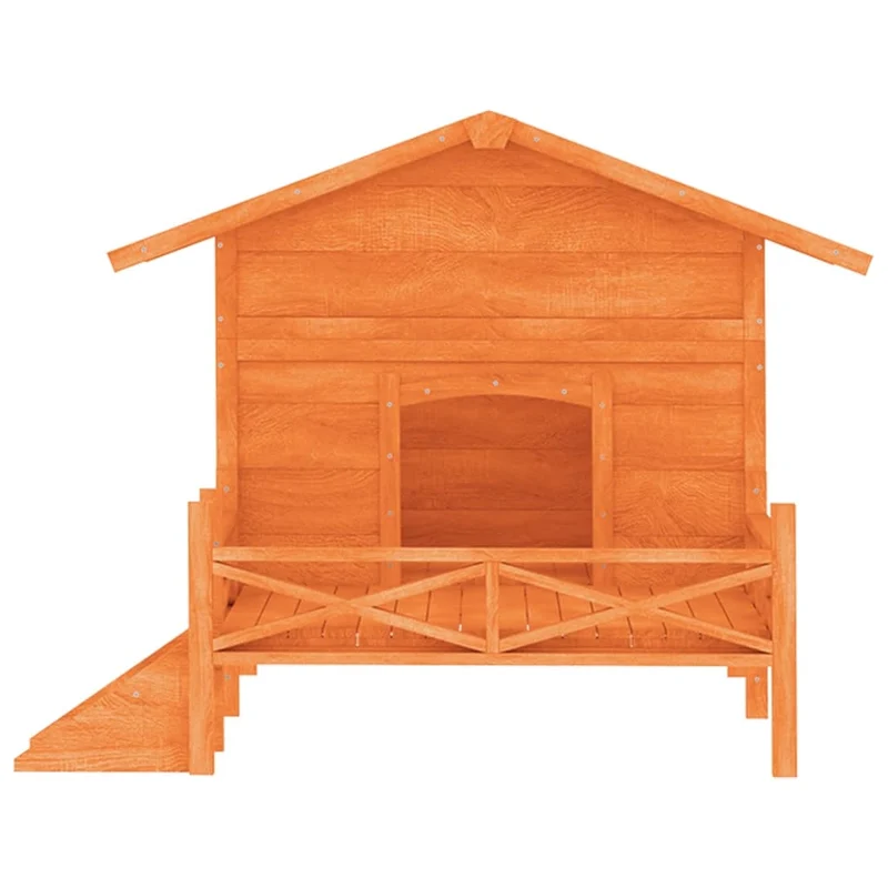 Chenil cage enclos pac animaux 159 x 120 x 88,5 cm bois de pin solide marron 02_0041719
