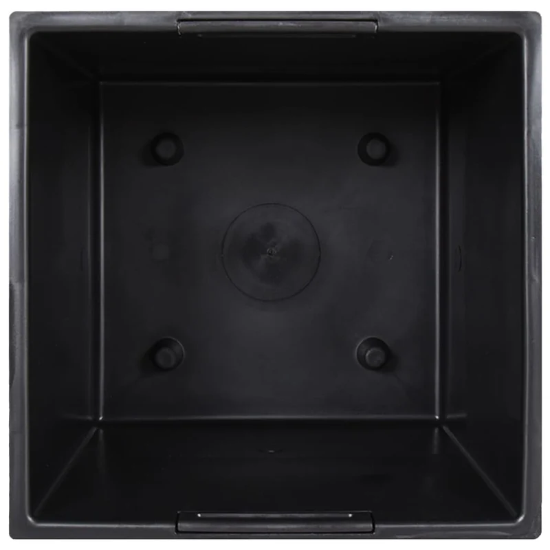 Jardinière bac lit surélevé plantes fleurs terrasse jardin et intérieur amovible 21 /49 L rotin PP anthracite 02_0038605
