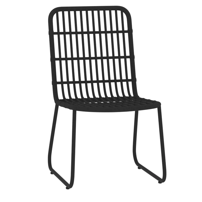 Ensemble de salle à manger de jardin meuble extérieur 7 pièces noir 02_0014040