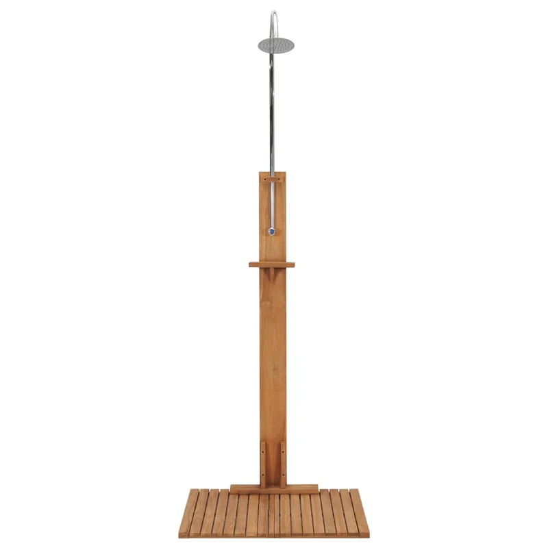 Douche de jardin 75 x 75 x 210 cm bois de teck solide 02_0042038