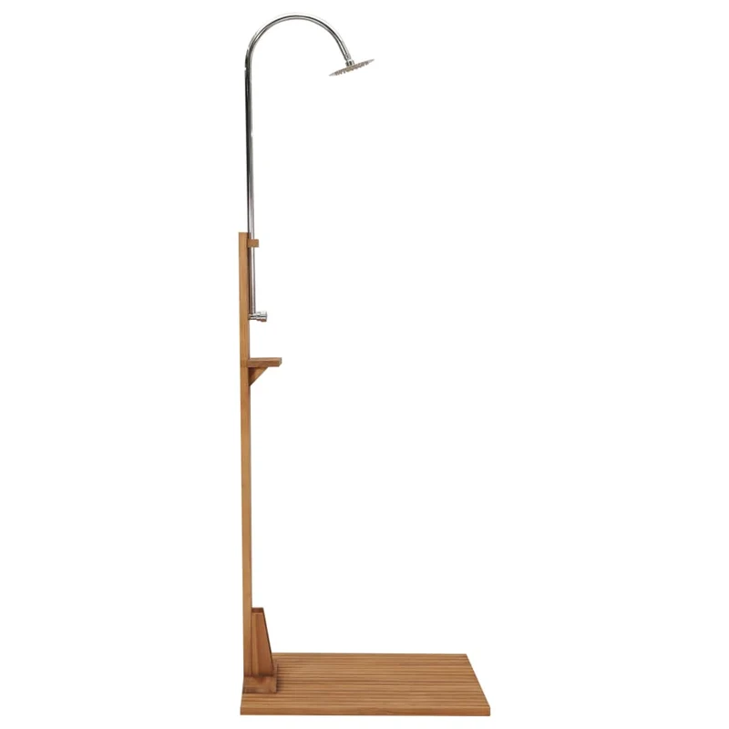 Douche de jardin 75 x 75 x 210 cm bois de teck solide 02_0042038