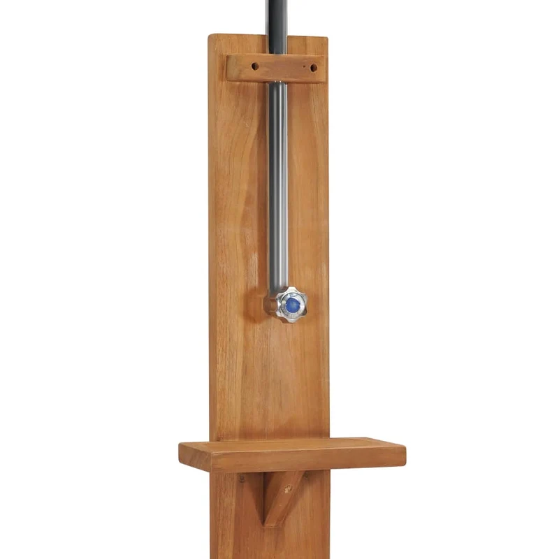 Douche de jardin 75 x 75 x 210 cm bois de teck solide 02_0042038