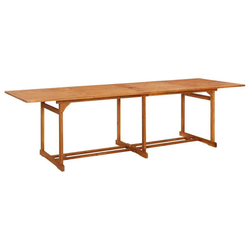 Mobilier à dîner de jardin 11 pièces bois d'acacia massif 02_0014738