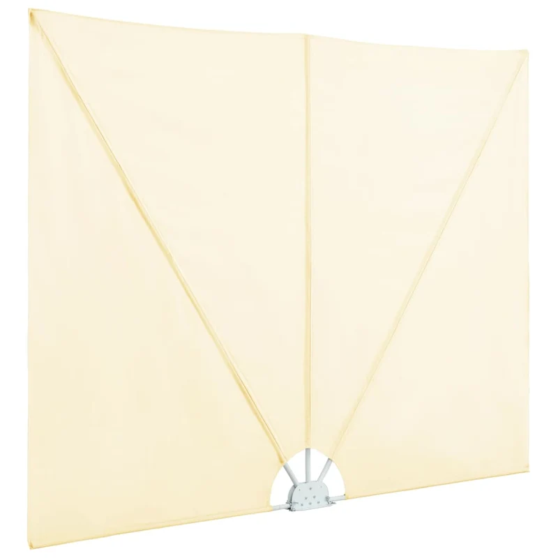 Auvent paravent store brise-vue latéral rétractable de patio jardin terrasse balcon protection visuelle écran 240 x 160 cm crème 02_0007066