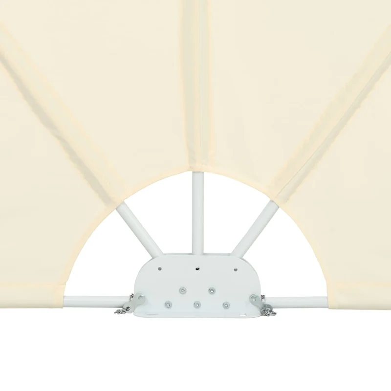 Auvent paravent store brise-vue latéral rétractable de patio jardin terrasse balcon protection visuelle écran 240 x 160 cm crème 02_0007066
