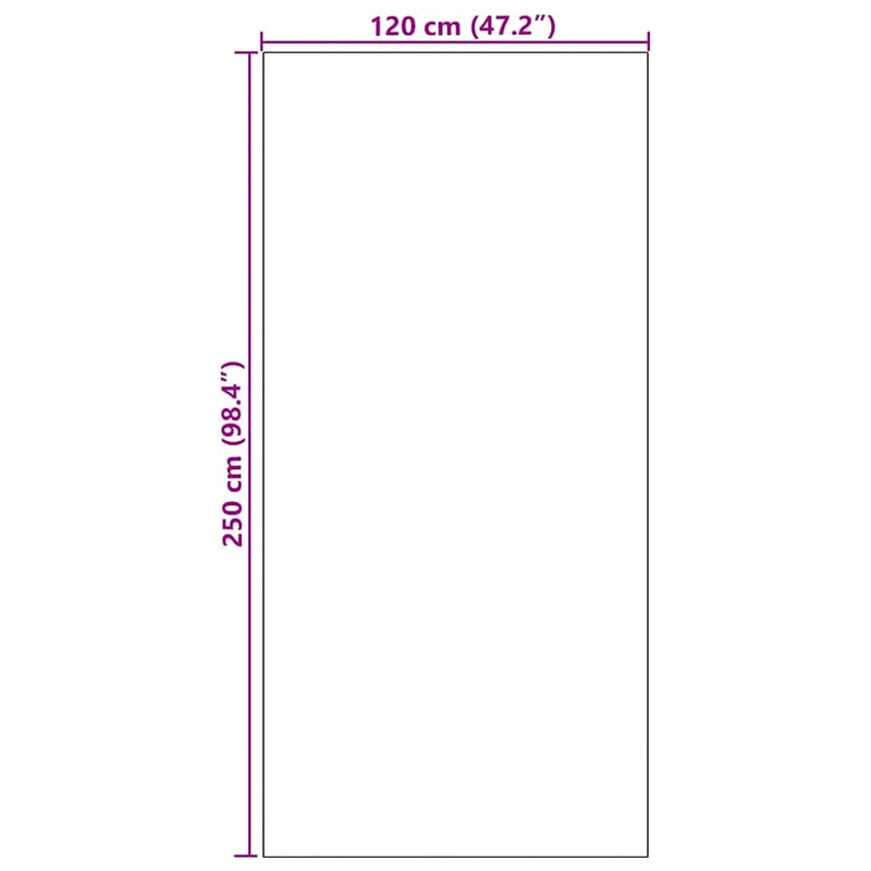 Tapis d'entrée rectangulaire moderne intérieur extérieur 120 x 250 cm résistant antidérapant en polyamide noir 02_0057926