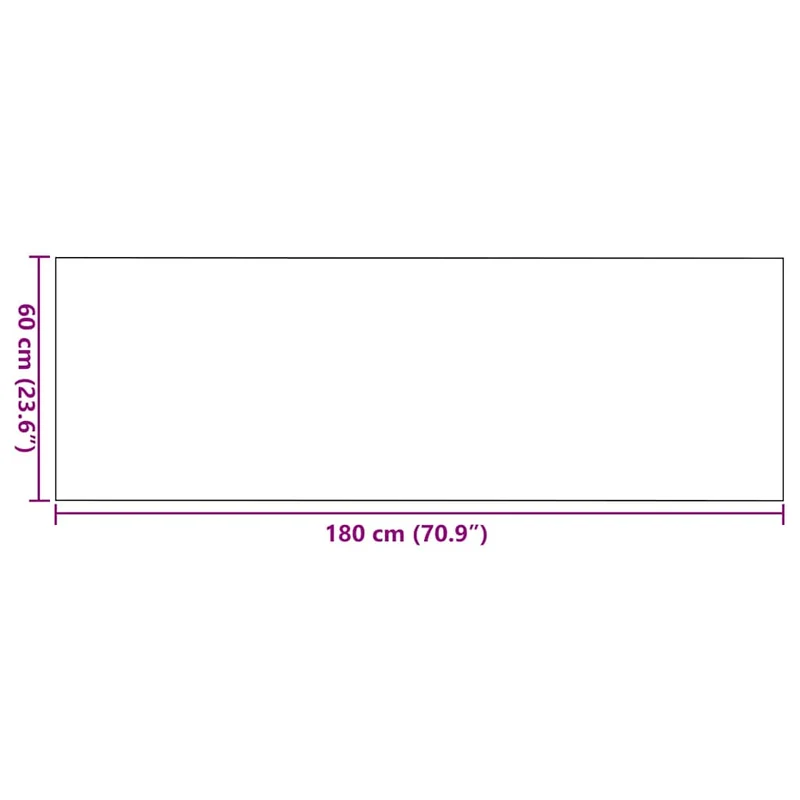 Tapis d'entrée rectangulaire moderne 60 x 180 cm adapté intérieur extérieur base antidérapante en polyamide rouge 02_0057991