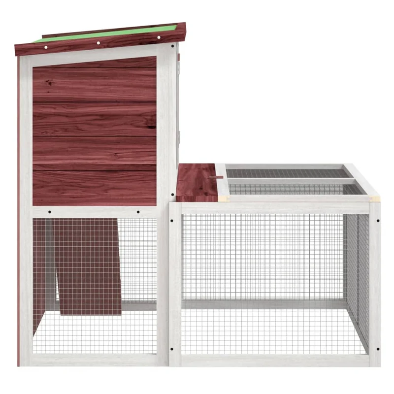 Clapier moka 102 x 90 x 84,5 cm bois de pin massif marron 02_0041950