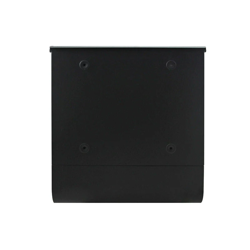 Boite aux lettres design avec porte-journaux pour montage au mur courrier 30,5 x 9,6 x 33,5 cm noir 16_0000056