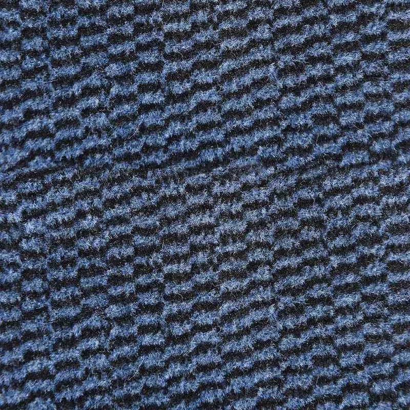 Paillasson d'entrée antidérapant 60 x 150 cm absorbant durable style moderne en PP bleu 02_0058117