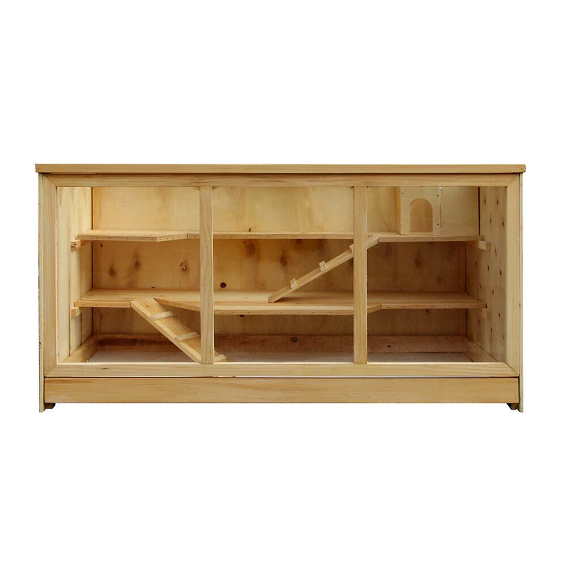Grande cage pour hamsters petits rongeurs souris rats grange 115 cm abri bois 16_0002558
