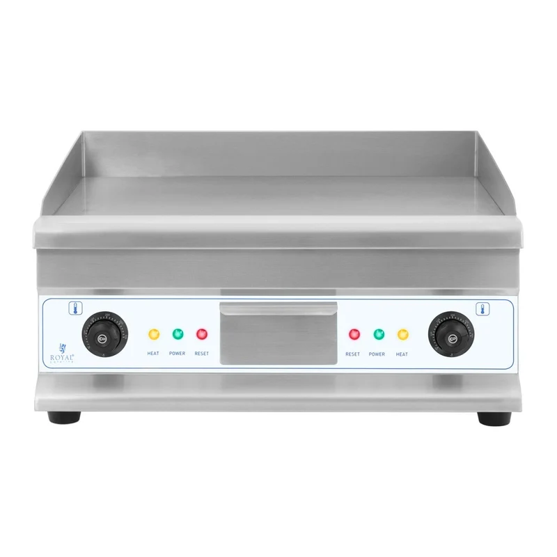 Plancha électrique double 60 cm lisse 2 zones de chauffe 2 x 3 200 watts 14_0002858
