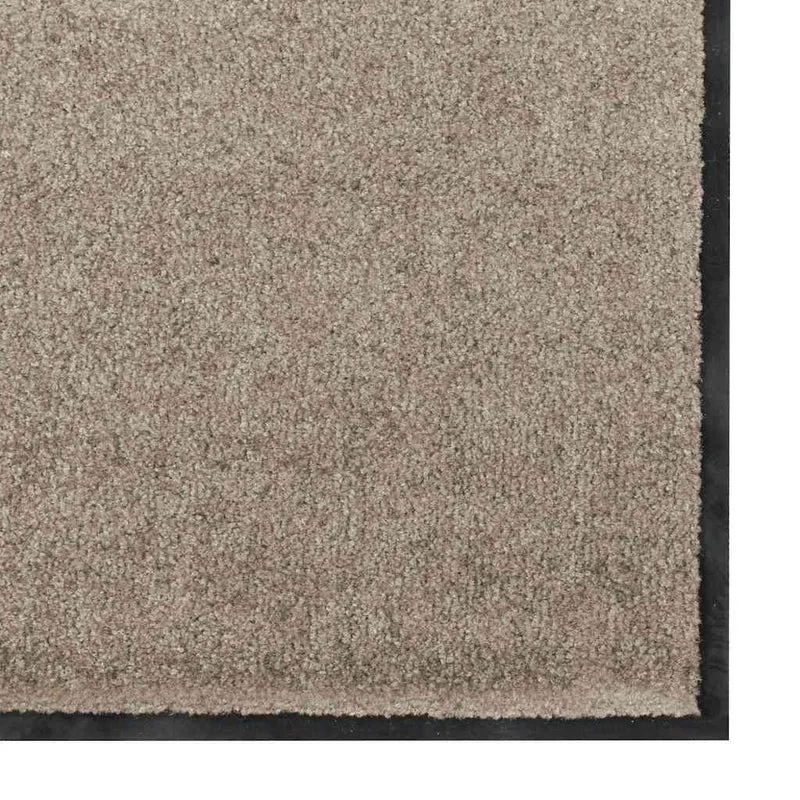 Tapis d'entrée rectangulaire 120 x 180 cm capture saleté design moderne en polyamide beige 02_0057986