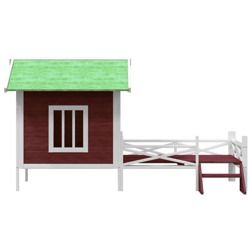 Chenil moka 159 x 120 x 88,5 cm bois de pin solide marron 02_0041914