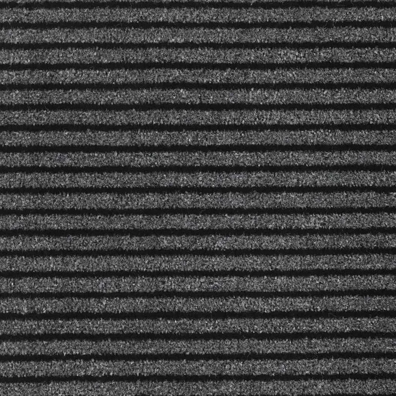 Paillasson rectangulaire antidérapant intérieur extérieur 115 x 500 cm en PP noir 02_0058146