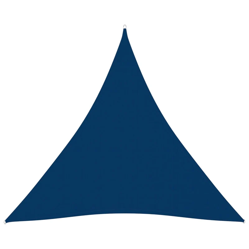 Voile toile d'ombrage parasol tissu oxford triangulaire 4 x 5 x 5 m bleu 02_0009889