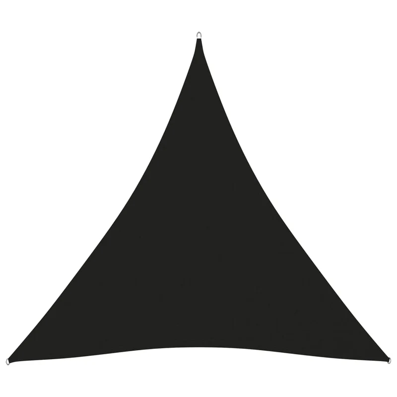 Voile toile d'ombrage parasol tissu oxford triangulaire 5 x 5 x 5 m noir 02_0009908