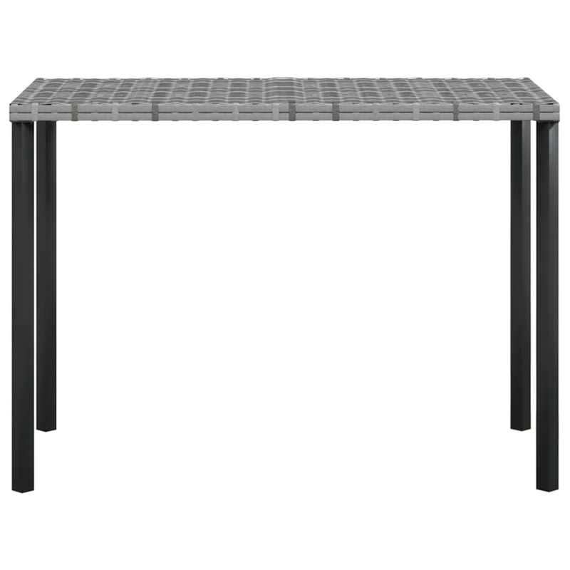 Ensemble de canapés en l 5 pièces avec coussins résine tressée gris 02_0013558