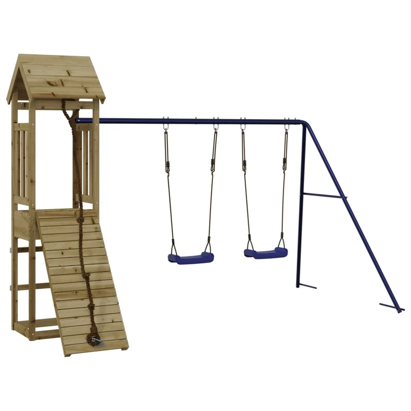 Aire de jeux d'extérieur 308 x 196 x 207 cm bois de pin imprégné 02_0004628