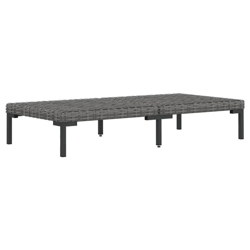 Salon de jardin meuble d'extérieur ensemble de mobilier 9 pièces avec coussins résine tressée gris foncé 02_0018110