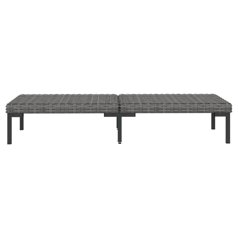 Salon de jardin meuble d'extérieur ensemble de mobilier 9 pièces avec coussins résine tressée gris foncé 02_0018110