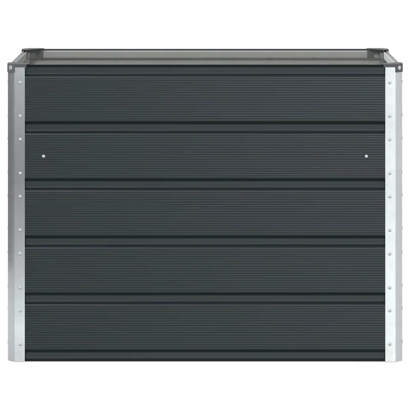 Jardinière moderne 100 x 50 x 77 cm pour jardin terrasse design industriel en acier galvanisé anthracite 02_0059234