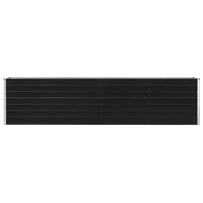 Jardinière 320 x 40 x 77 cm acier galvanisé anthracite 02_0000800