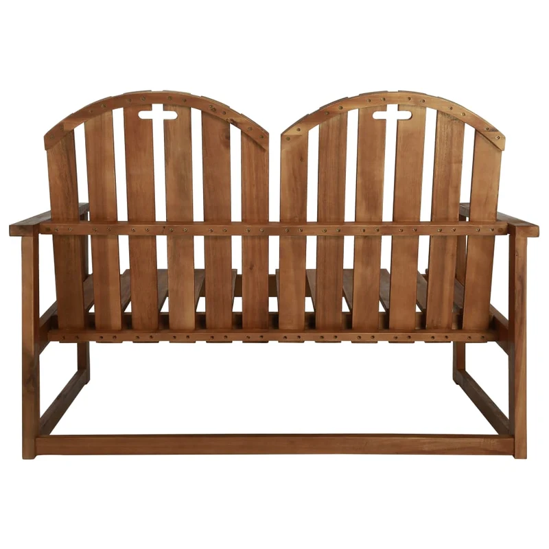 Banc de jardin meuble de patio d'extérieur terrasse 110 x 63 x 79 cm bois d'acacia solide 02_0011167