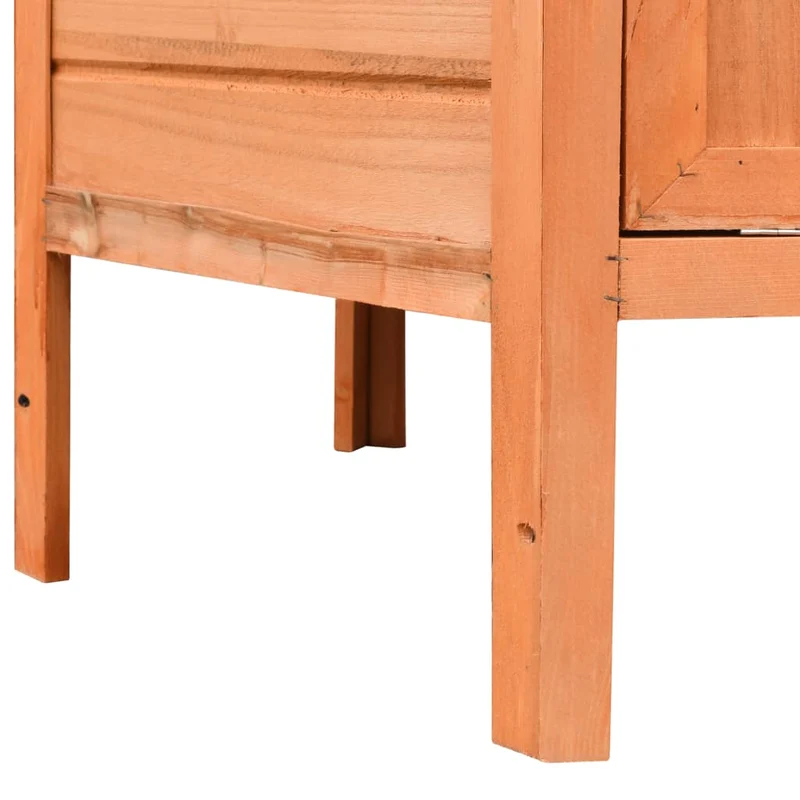 Poulailler bois de pin massif et sapin 126 x 117 x 125 cm marron et vert 02_0001680