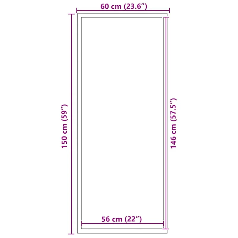 Paillasson durable antidérapant intérieur extérieur 60 x 150 cm en polypropylène marron 02_0058128