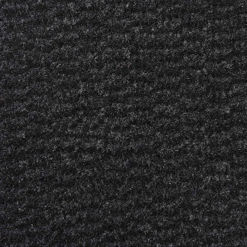 Paillasson noir antidérapant flexible intérieur extérieur 115 x 300 cm en polypropylène noir 02_0058112