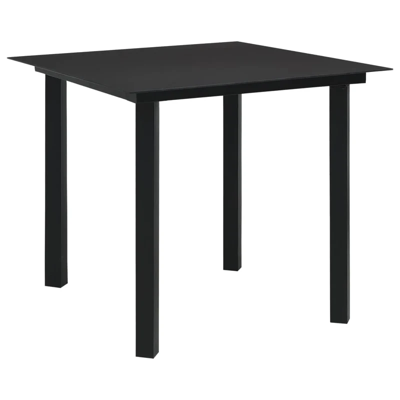 Salon de jardin meuble d'extérieur ensemble de mobilier 3 pièces rotin pvc noir 02_0016064