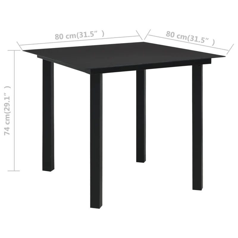 Salon de jardin meuble d'extérieur ensemble de mobilier 3 pièces rotin pvc noir 02_0016064