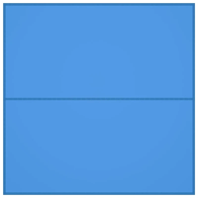 Bâche d'extérieur tissu polyester 180 T avec revêtement de PA 4x4 m bleu 02_0007724