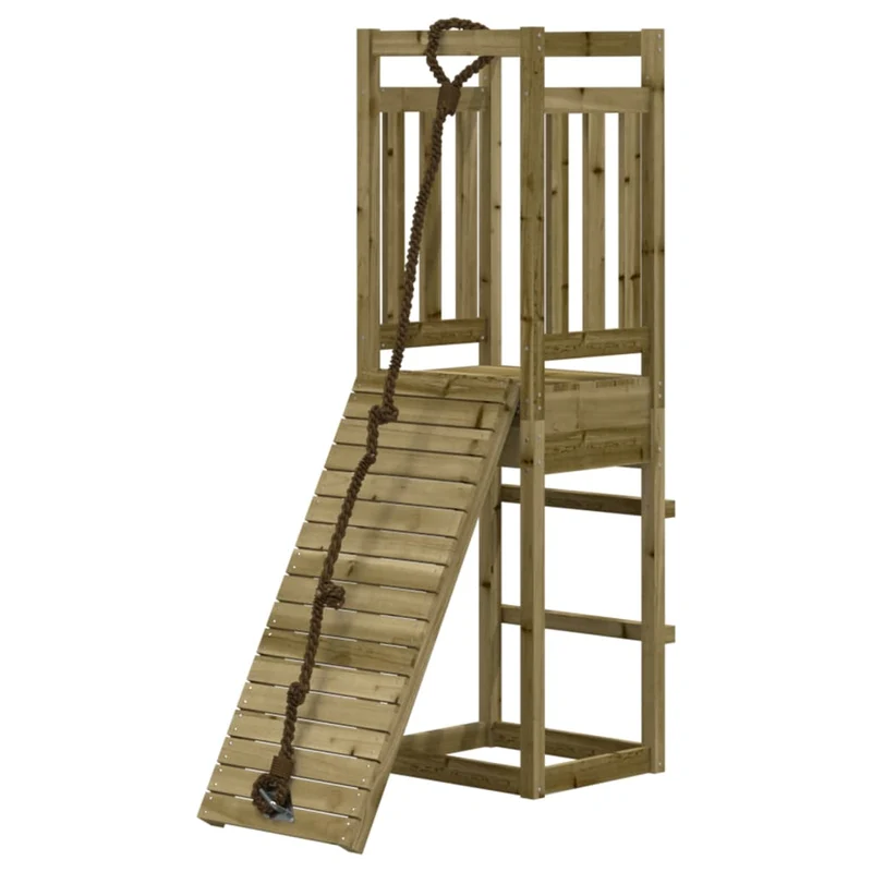 Maisonnette de jeu avec mur d'escalade bois de pin imprégné 02_0004914