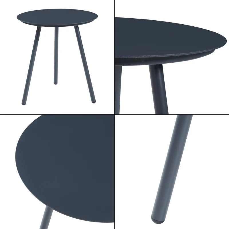 Ensemble de meubles de jardin salon 3 pièces anthracite gris 03_0009413