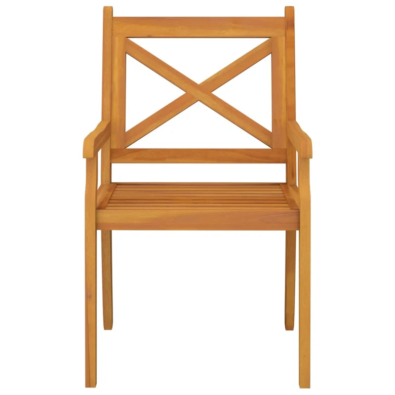 Ensemble de salle à manger de jardin meuble extérieur 5 pièces bois d'acacia solide 02_0013752