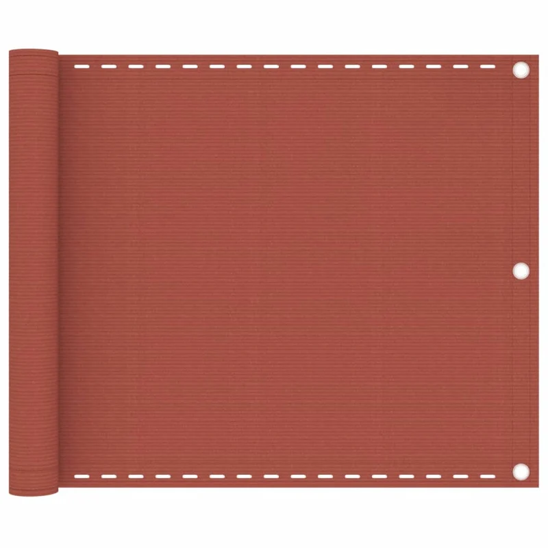 Écran de balcon brise pare vue protection confidentialité 75 x 500 cm PEHD terre cuite 02_0010411