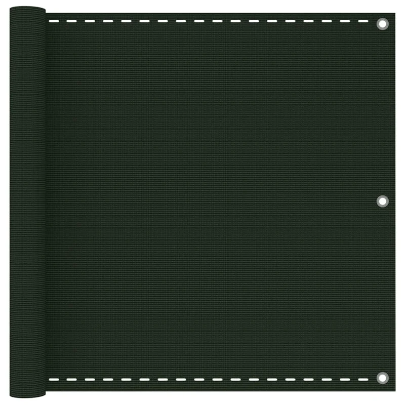 Écran de balcon brise pare vue protection confidentialité 90 x 600 cm PEHD vert foncé 02_0010451
