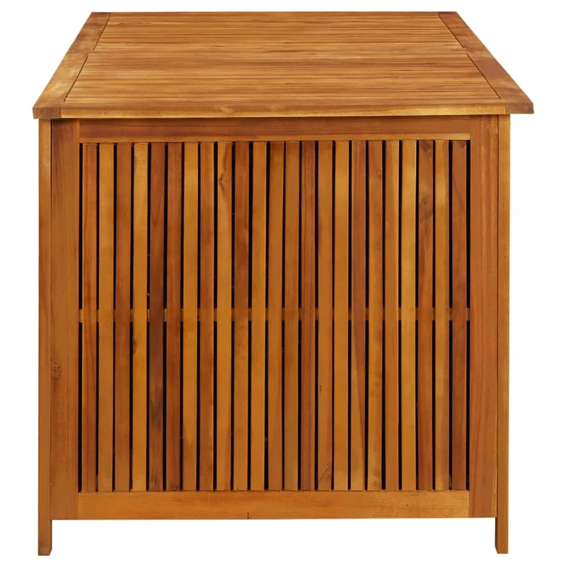 Coffre boîte meuble de jardin rangement 150 x 80 x 75 cm bois d'acacia solide 02_0013012